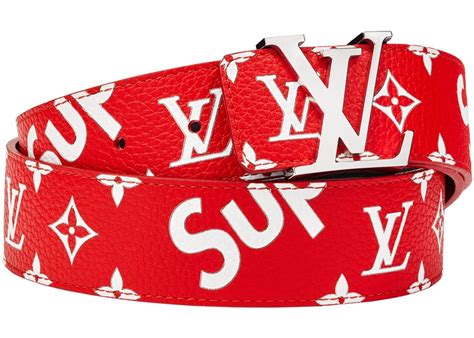 replica supreme louis vuitton belt|Louis Vuitton supreme calfskin.